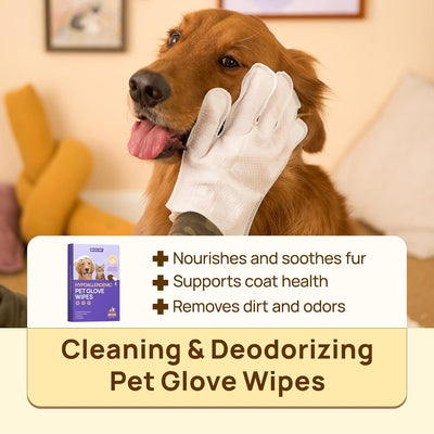 Dual-Texture Pet Glove Wipes™