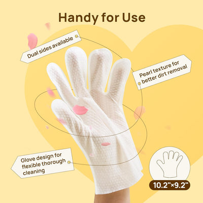 Dual-Texture Pet Glove Wipes™